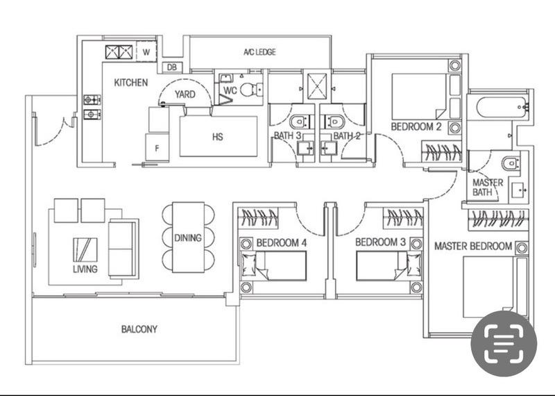Condominium for Rent, HEDGES PARK CONDOMINIUM Condominium For Rent, $5,000, 4 Bed 3 Bath 1,345 sqft $3.72 psf, SGD 5,000 | 99-year Leasehold