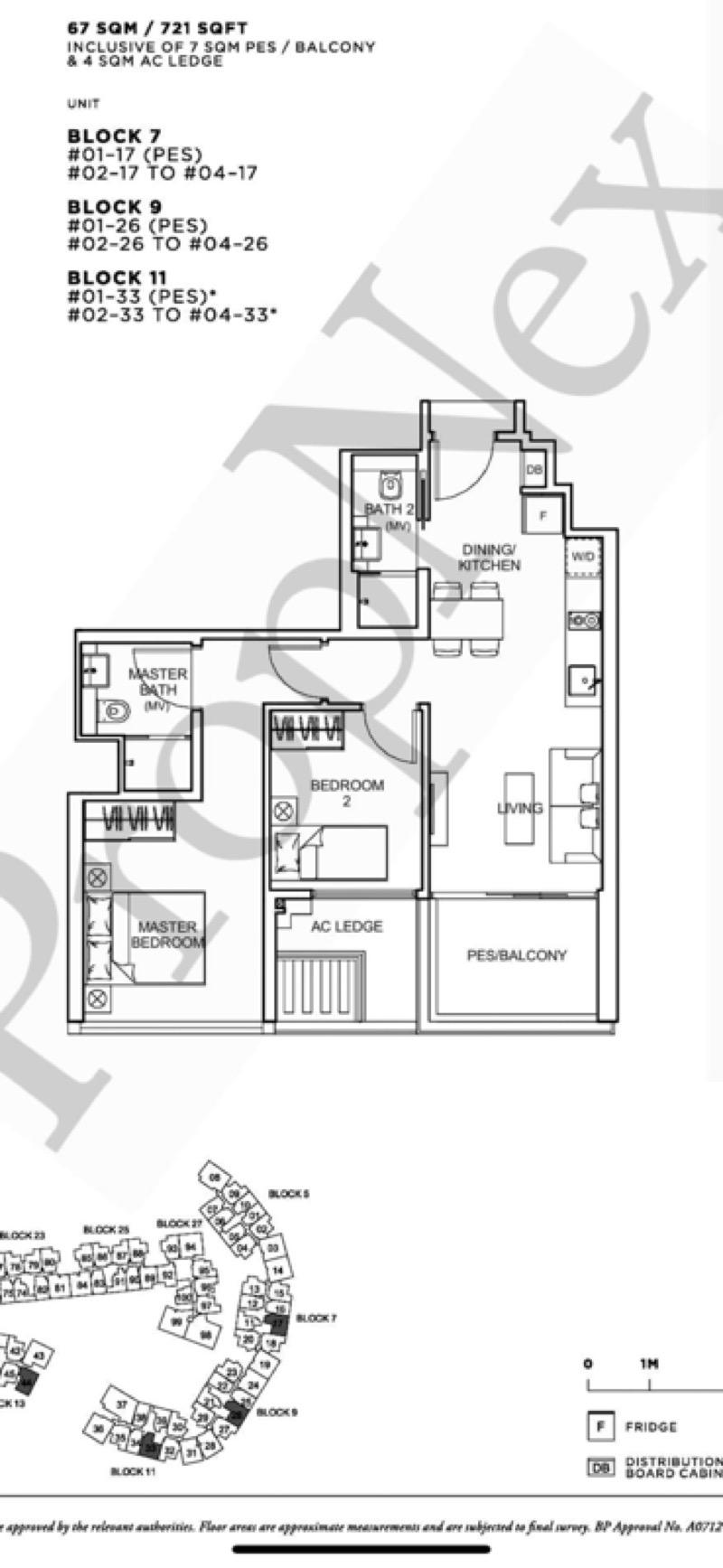 Condominium for Rent, SOPHIA HILLS Condominium For Rent, $5,300, 2 Bed 2 Bath 721 sqft $7.35 psf, SGD 5,300