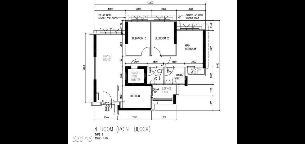 HDB Apartment for Rent, 9B Boon Tiong Road HDB Apartment For Rent, $4,500, 3 Bed 2 Bath 990 sqft $4.55 psf, SGD 4,500 | 99-year Leasehold
