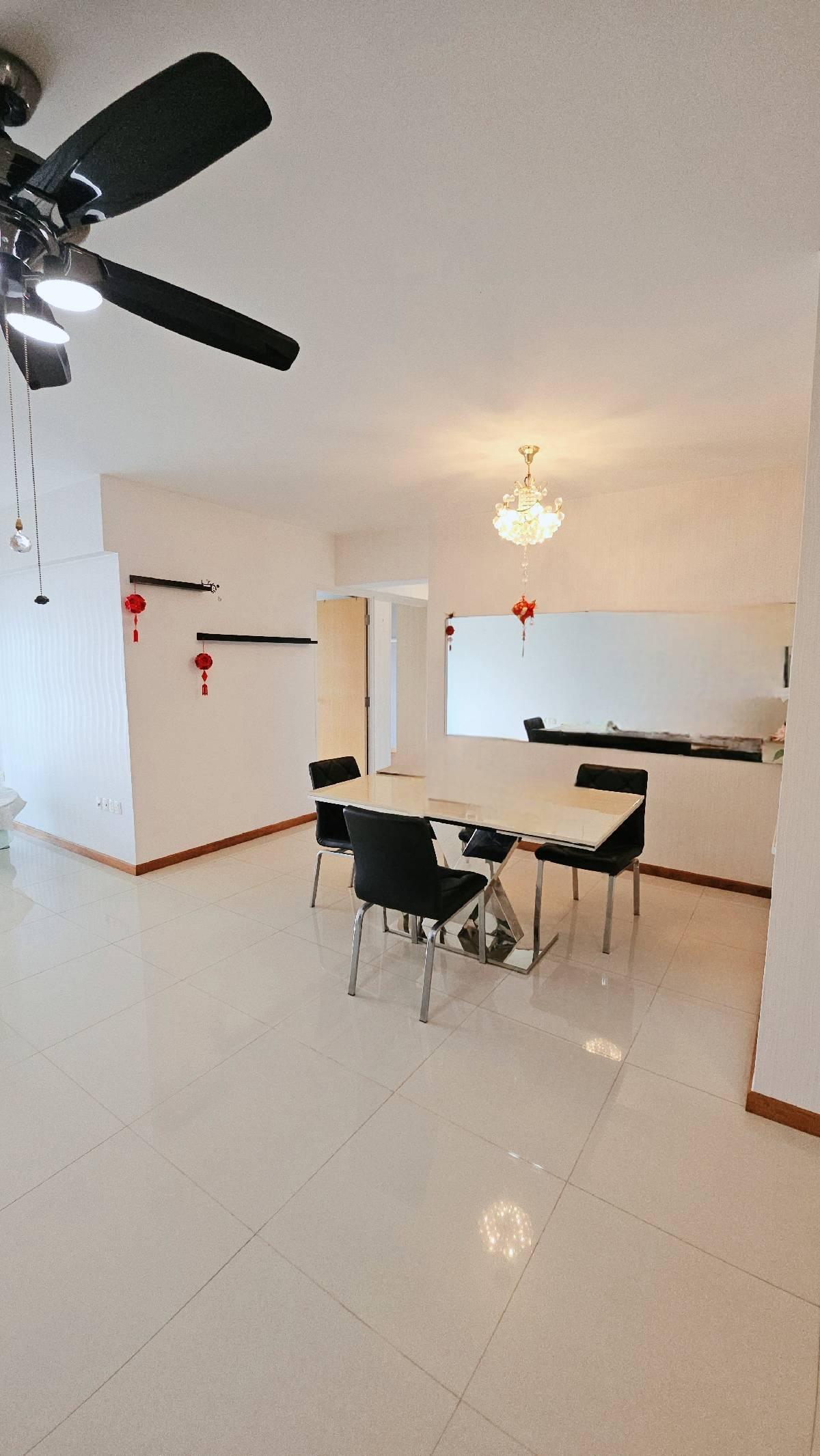 HDB Apartment for Rent, 519D Tampines Central 8 HDB Apartment For Rent, $4,200, 3 Bed 2 Bath 1,163 sqft $3.61 psf, SGD 4,200 | 99-year Leasehold