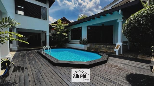 Bungalow - Good Class for Rent, Binjai Park Good Class Bungalow For Rent, $19,000, 4 Bed 5 Bath 5,500 sqft $1.31 psf, SGD 19,000 | Freehold