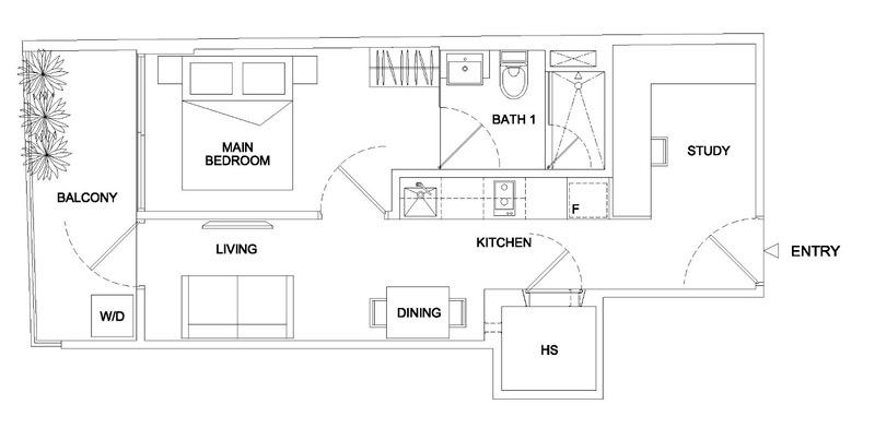 Condominium for Rent, Prime Residence Condominium For Rent, $3,200, 2 Bed 1 Bath 538 sqft $5.95 psf, SGD 3,200