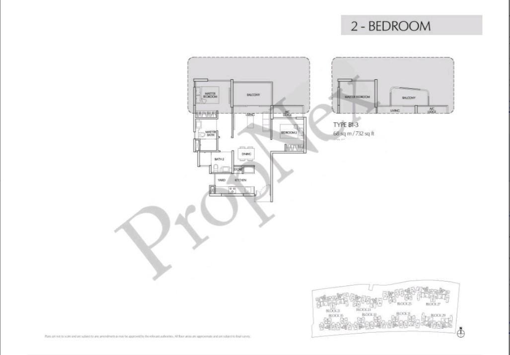 Condominium for Rent, Terrasse Condominium For Rent, $3,500, 2 Bed 2 Bath 732 sqft $4.78 psf, SGD 3,500 | 99-year Leasehold