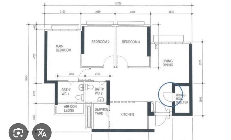 HDB Apartment for Rent, 803D Keat Hong Close HDB Apartment Room Rental, $900, 1 Bed 1 Bath 1,184 sqft $0.76 psf, SGD 900 | 99-year Leasehold