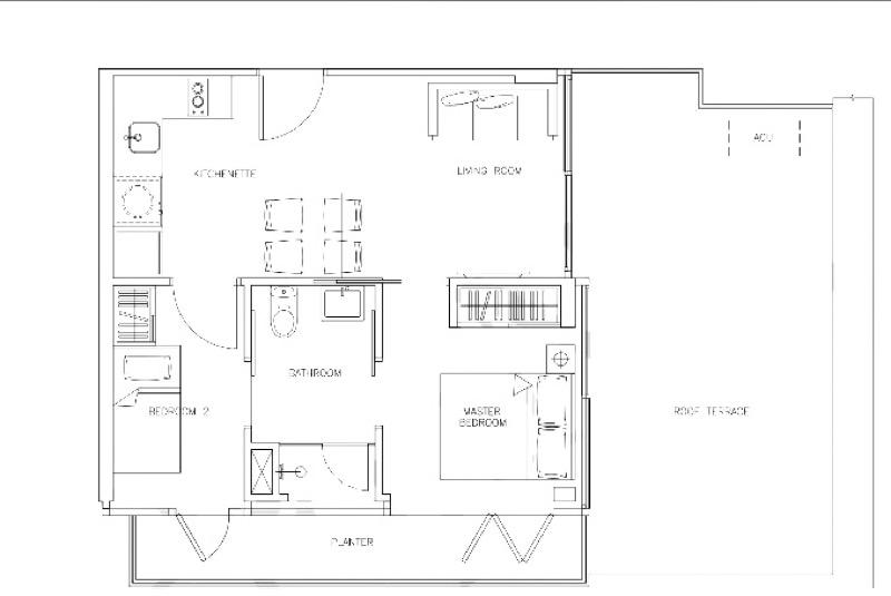 Apartment for Rent, Vivace Apartment For Rent, $3,999, 2 Bed 1 Bath 807 sqft $4.96 psf, SGD 3,999 | 999-year Leasehold