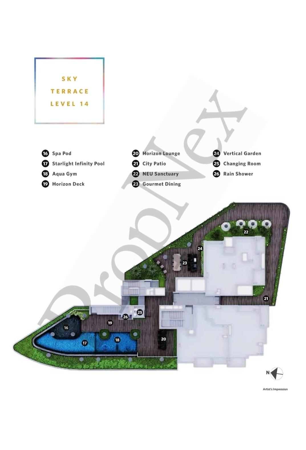 Condominium for Rent, Neu at Novena Condominium For Rent, $4,800, 2 Bed 2 Bath 646 sqft $7.43 psf, SGD 4,800 | Freehold