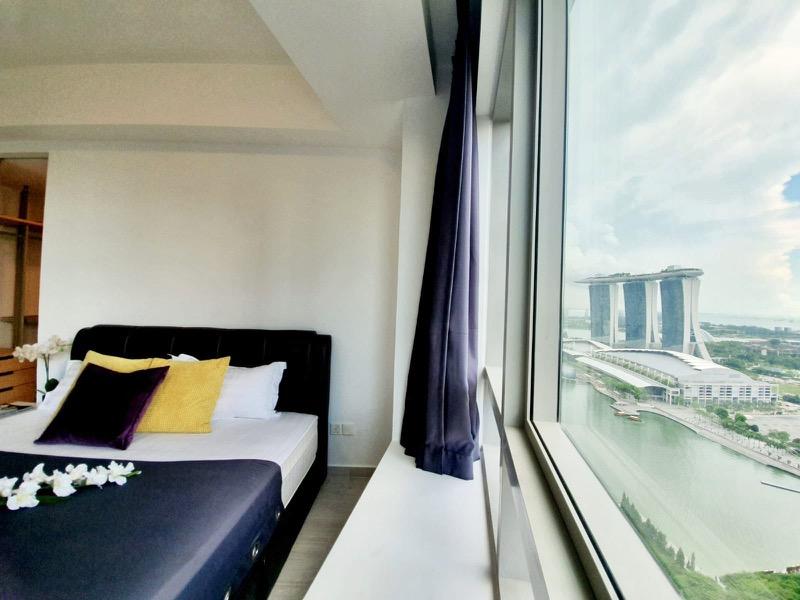 Apartment for Rent, The Sail @ Marina Bay Apartment Room Rental, $3,500, 1 Bed 1 Bath 220 sqft $15.91 psf, SGD 3,500 | 99-year Leasehold