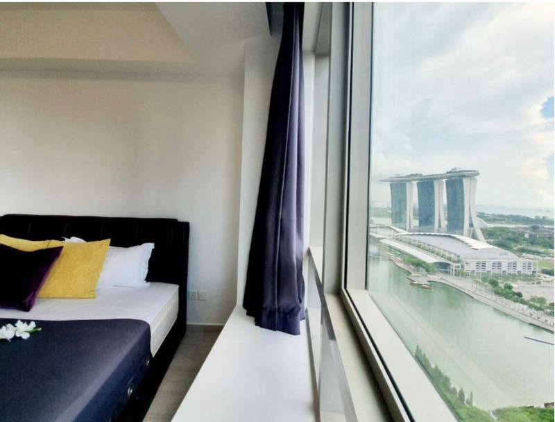 Apartment for Rent, The Sail @ Marina Bay Apartment Room Rental, $3,500, 1 Bed 1 Bath 220 sqft $15.91 psf, SGD 3,500 | 99-year Leasehold