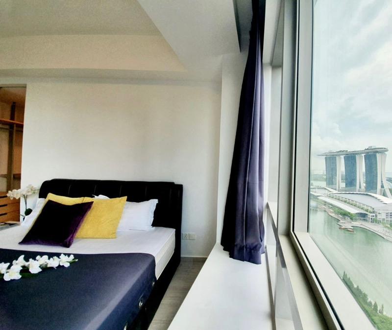 Apartment for Rent, The Sail @ Marina Bay Apartment Room Rental, $3,500, 1 Bed 1 Bath 220 sqft $15.91 psf, SGD 3,500 | 99-year Leasehold