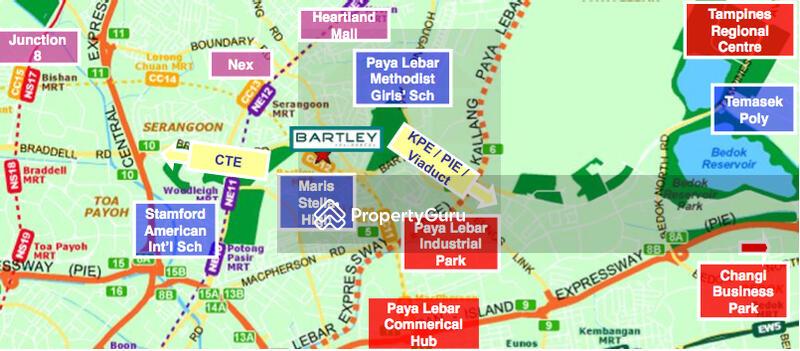 Condominium for Rent, Bartley Residences, SGD 4,100 | 99-year lease
