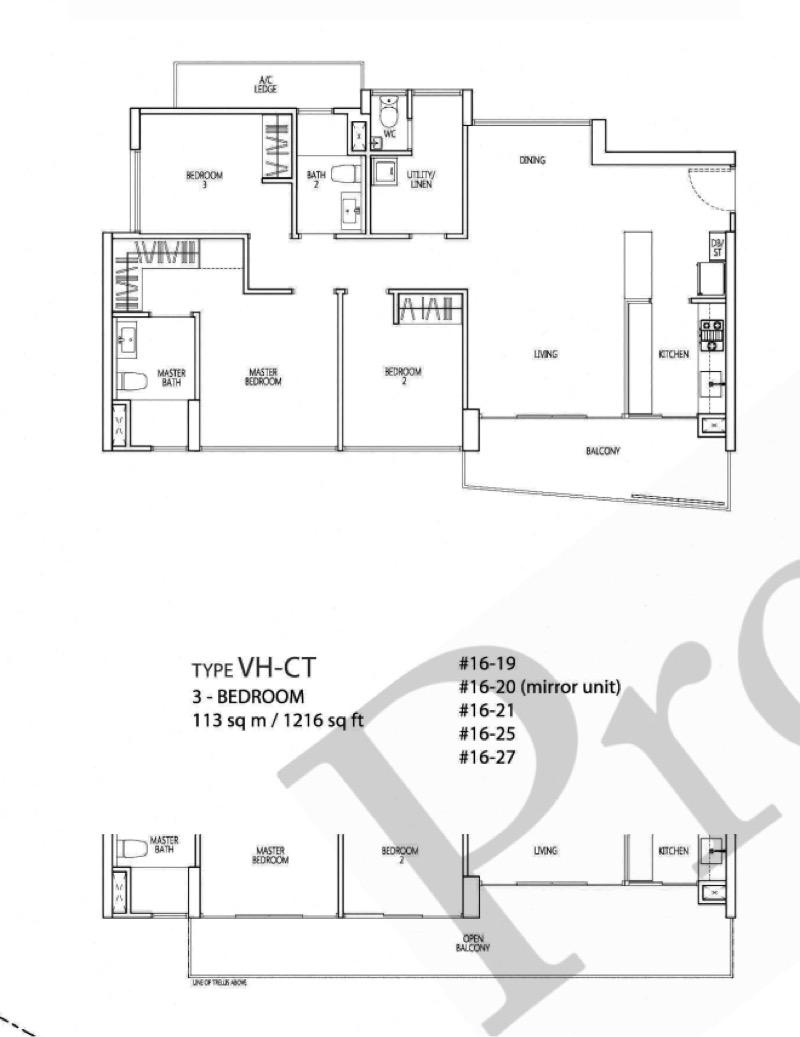 Condominium for Rent, Q BAY RESIDENCES Condominium For Rent, $5,200, 3 Bed 3 Bath 1,216 sqft $4.28 psf, SGD 5,200