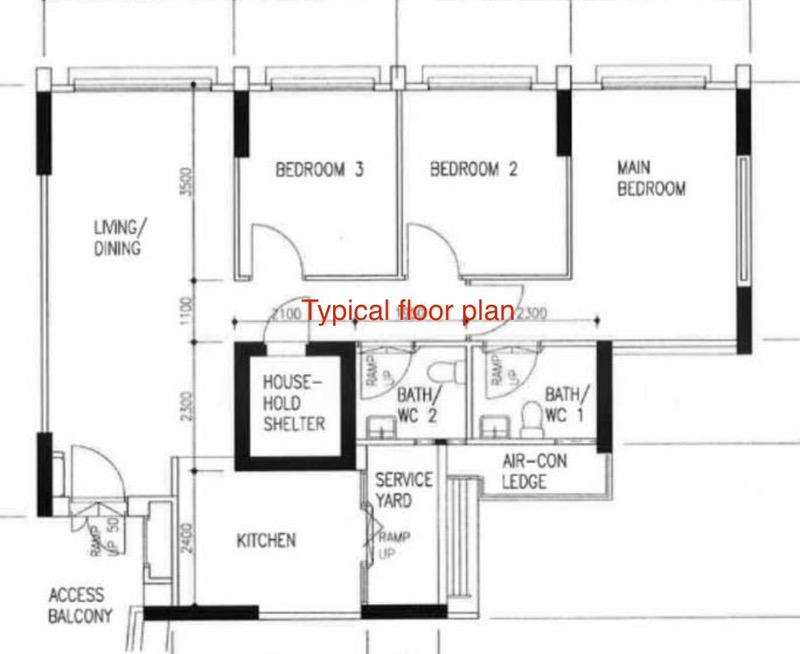 HDB Apartment for Rent, 261B Punggol Way HDB Apartment Room Rental, $850, 1 Bed 1 Bath 107 sqft $7.94 psf, SGD 850 | 99-year Leasehold
