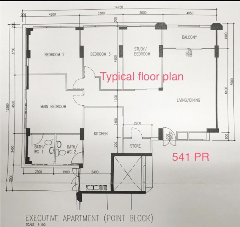 HDB Apartment for Rent, 541 Pasir Ris Street 51 HDB Apartment Room Rental, $900, 1 Bed 1 Bath 129 sqft $6.98 psf, SGD 900 | 99-year Leasehold