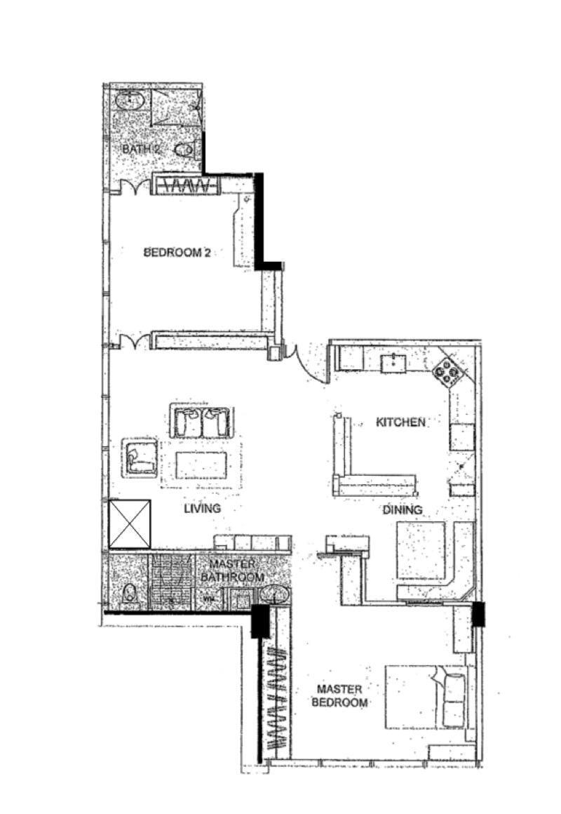 Apartment for Rent, High Street Centre Apartment For Rent, $8,000, 2 Bed 2 Bath 1,032 sqft $7.75 psf, SGD 8,000 | 99-year Leasehold