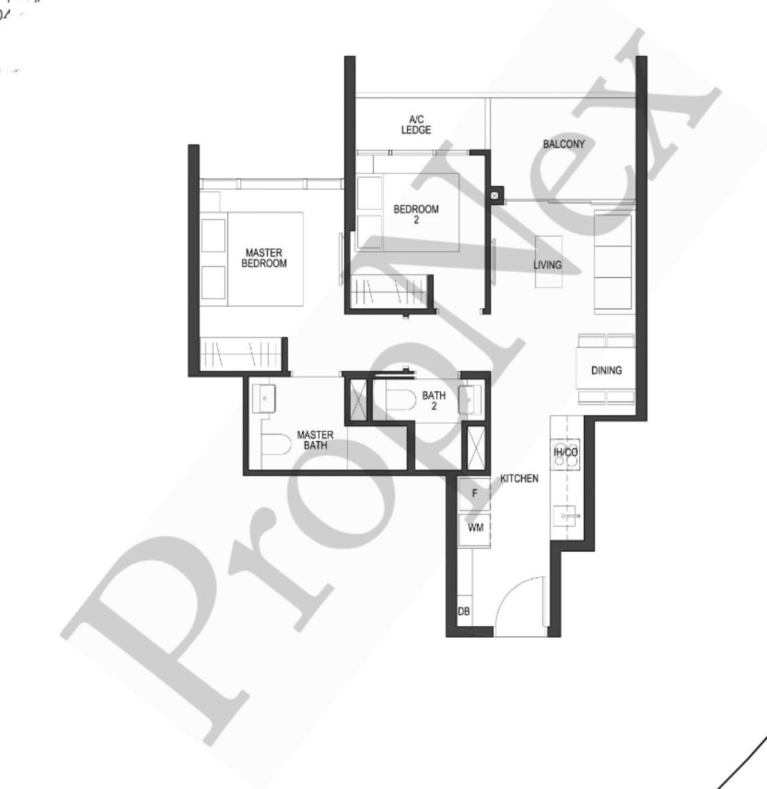 Condominium for Rent, Pullman Residences Condominium For Rent, $4,999, 2 Bed 2 Bath 667 sqft $7.49 psf, SGD 4,999 | Freehold
