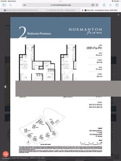 Condominium for Rent, Normanton Park Condominium For Rent, $4,500, 2 Bed 2 Bath 732 sqft $6.15 psf, SGD 4,500 | 99-year Leasehold
