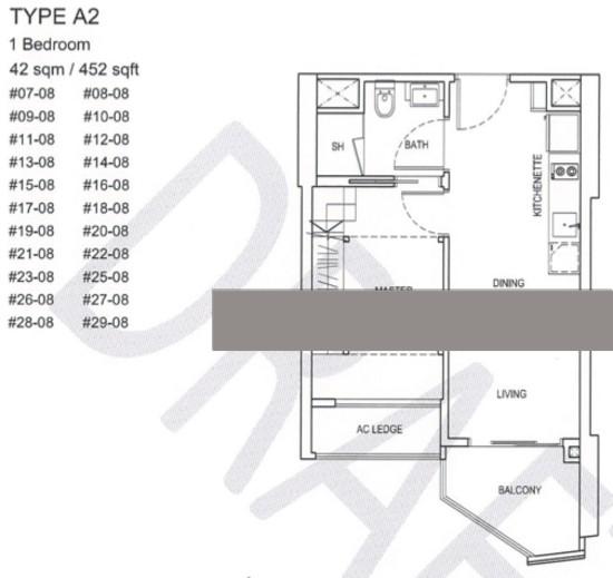 Apartment for Rent, City Gate Apartment For Rent, $3,800, 1 Bed 1 Bath 452 sqft $8.41 psf, SGD 3,800 | 99-year Leasehold