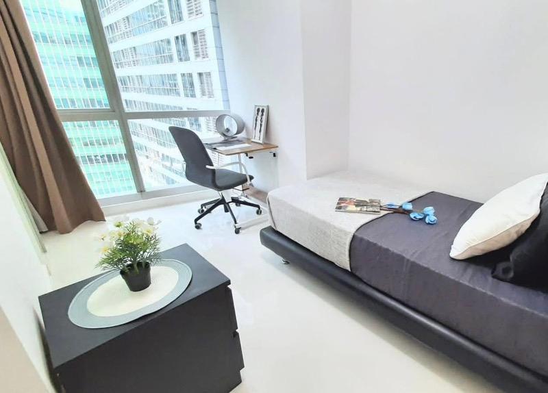 Apartment for Rent, The Sail @ Marina Bay Apartment Room Rental, $1,800, 1 Bed 1 Bath 80 sqft $22.50 psf, SGD 1,800 | 99-year Leasehold