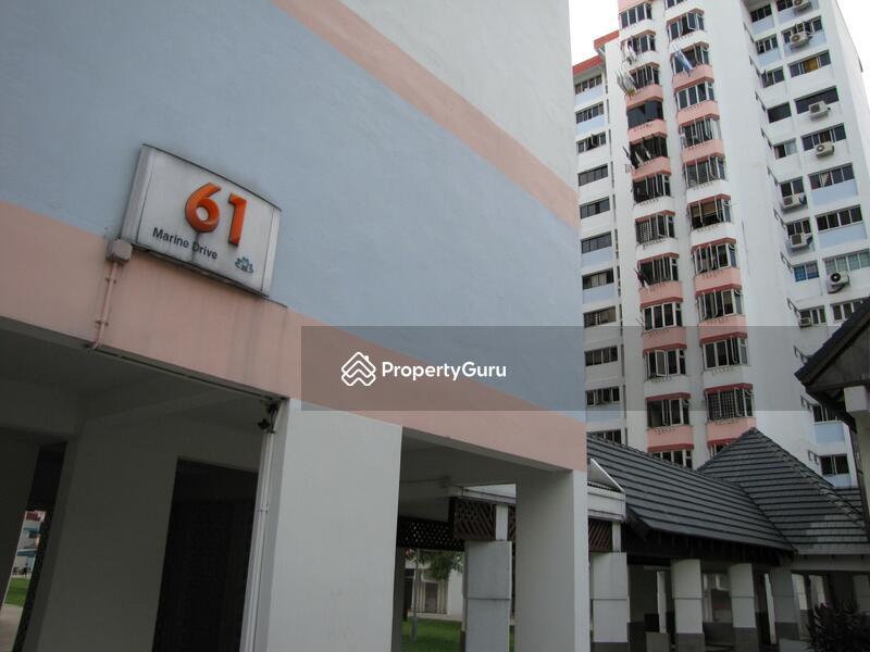HDB Flat for Rent, 61 Marine Drive, SGD 1,200 | 99-year lease