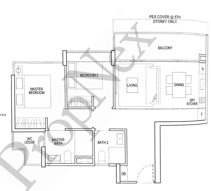 Condominium for Rent, North Park Residences  Condominium For Rent, $3,800, 2 Bed 2 Bath 732 sqft $5.19 psf, SGD 3,800