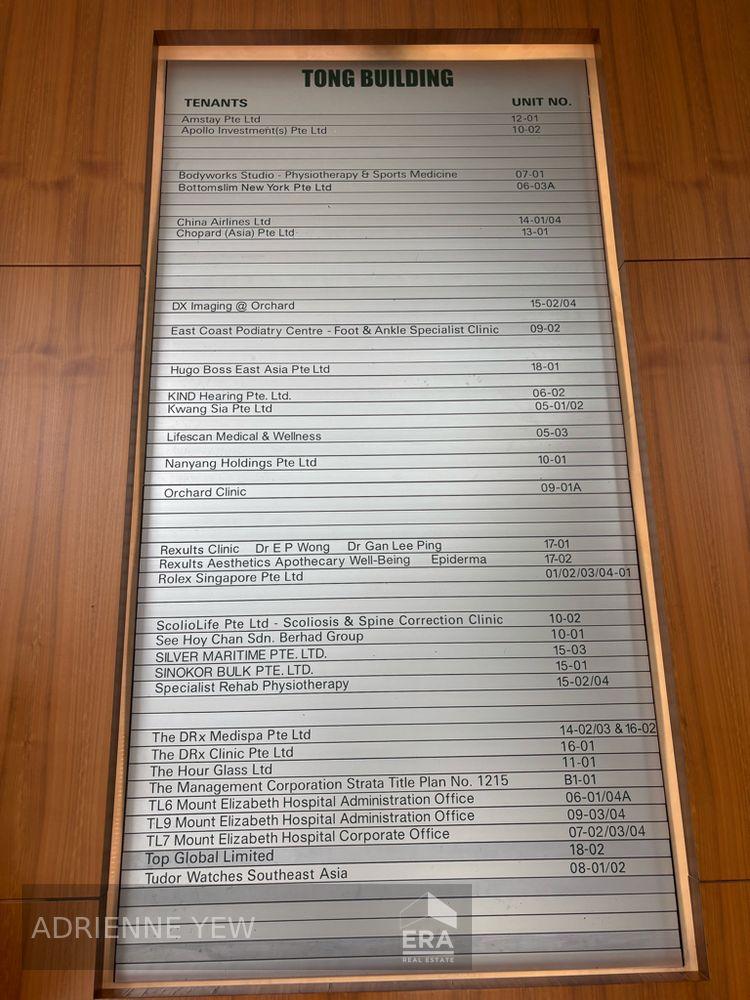 Office for Rent, Orchard Road Tong Building, SGD 27,000 | Freehold