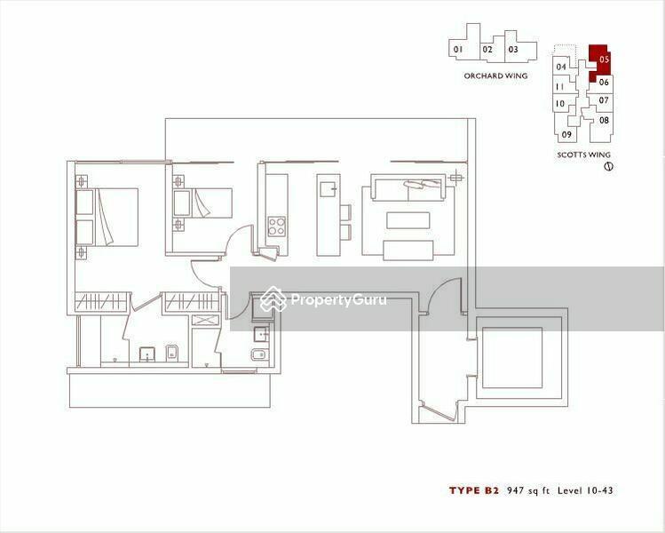 Apartment for Rent, Scotts Square, SGD 10,800 | Freehold