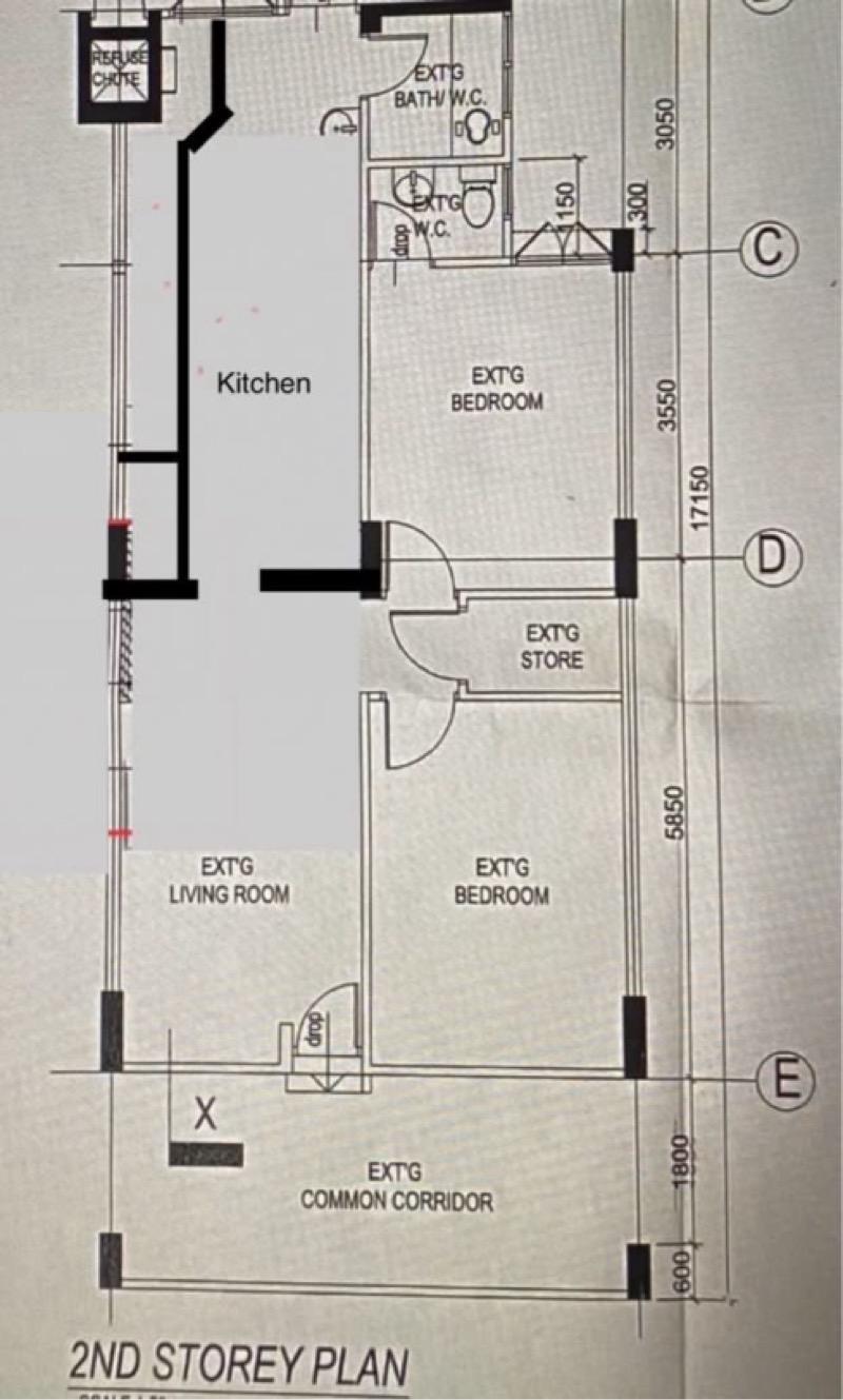 215 Ang Mo Kio Avenue 1 HDB Apartment For Rent, $3,200, 2 Bed 2 Bath 721 sqft $4.44 psf