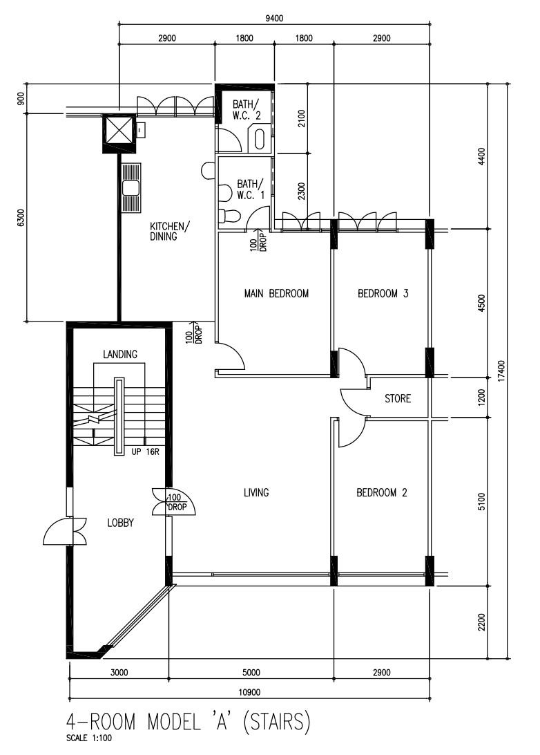 HDB Apartment for Rent, 325 Hougang Avenue 7 HDB Apartment Room Rental, $750, 1 Bed 2 Bath 161 sqft $4.66 psf, SGD 750 | 99-year Leasehold