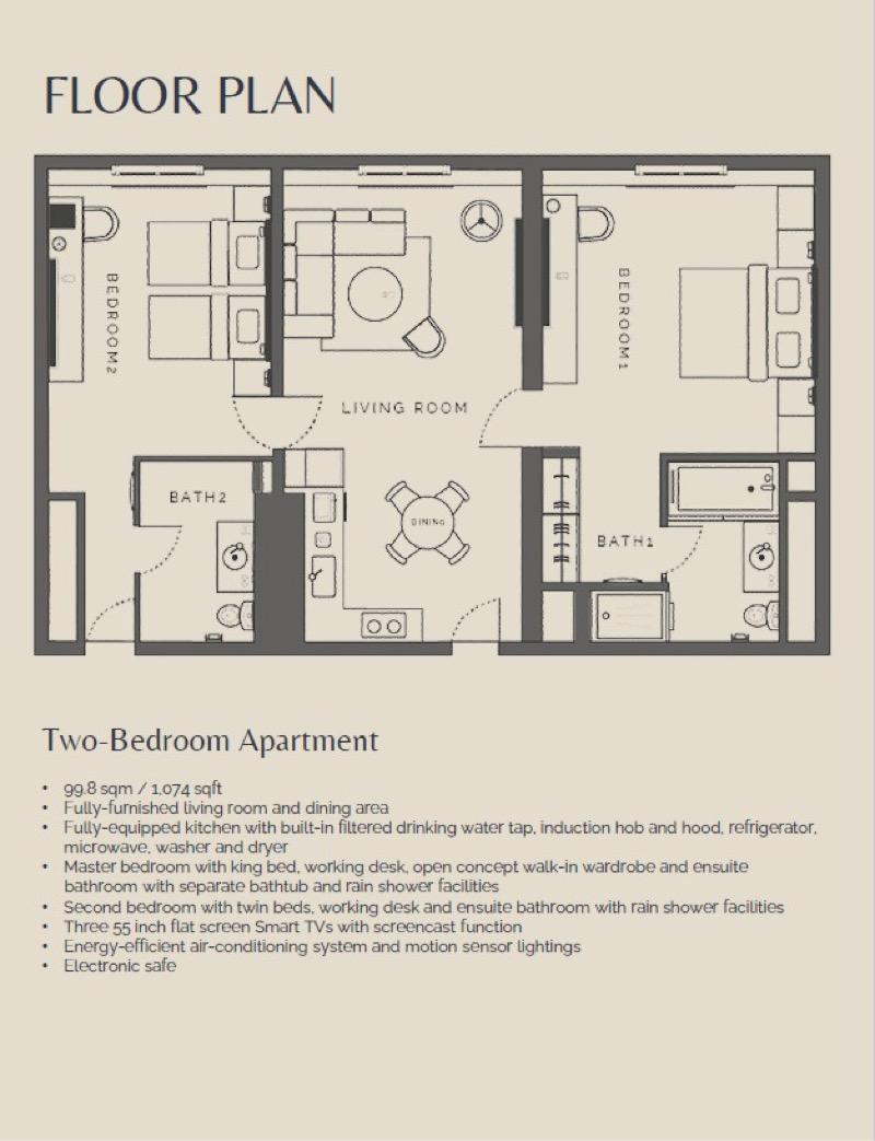 Apartment for Rent, Amara Shopping Centre Apartment For Rent, $12,000, 2 Bed 2 Bath 1,065 sqft $11.27 psf, SGD 12,000 | 99-year Leasehold