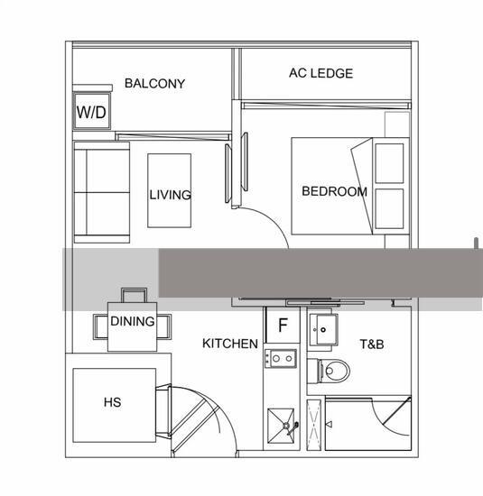 Apartment for Rent, Jool Suites Apartment For Rent, $3,200, 1 Bed 1 Bath 409 sqft $7.82 psf, SGD 3,200 | Freehold