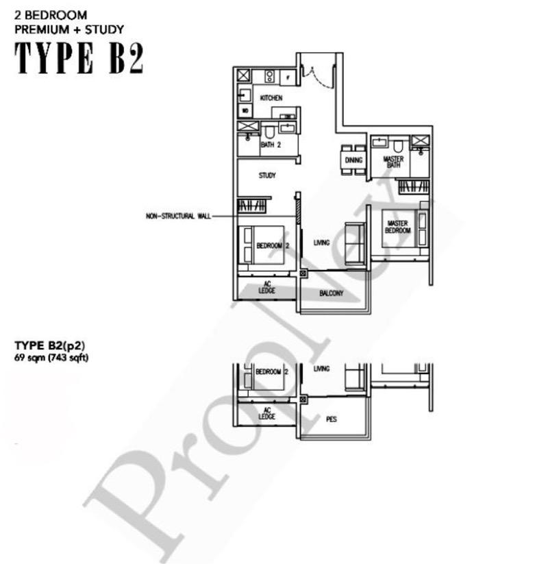 Condominium for Rent, The Commodore Condominium For Rent, $3,500, 2 Bed 2 Bath 743 sqft $4.71 psf, SGD 3,500 | 99-year Leasehold