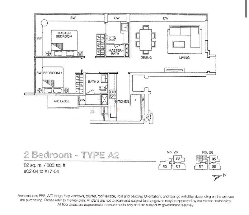 Condominium for Rent, Woodsville 28 Condominium For Rent, $4,450, 2 Bed 2 Bath 883 sqft $5.04 psf, SGD 4,450 | 99-year Leasehold
