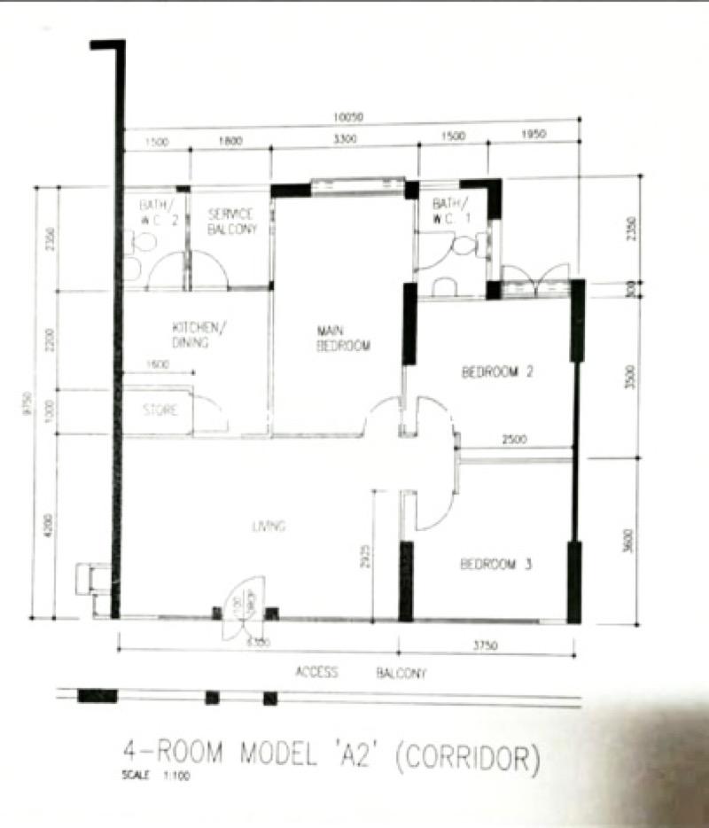 HDB Apartment for Rent, SUPER CHEAP ROOM RENTAL AT HOUGANG HDB Apartment Room Rental, $1,000, 1 Bed 1 Bath 269 sqft $3.72 ps, SGD 1,000 | 99-year Leasehold