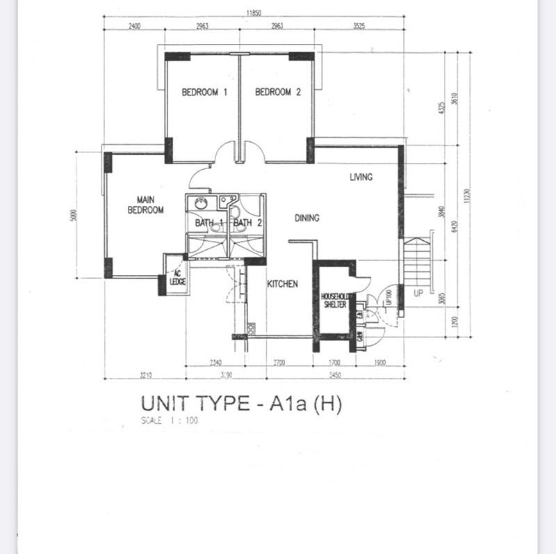 690C Woodlands Drive 75 HDB Apartment For Rent, $3,600, 3 Bed 2 Bath 968 sqft $3.72 psf