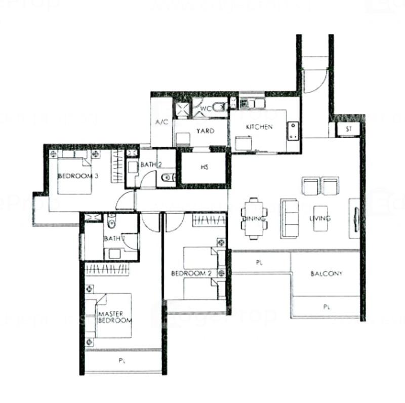 Condominium for Rent, THE METROPOLITAN CONDOMINIUM Condominium For Rent, $8,500, 3 Bed 3 Bath 1,399 sqft $6.08 psf, SGD 8,500