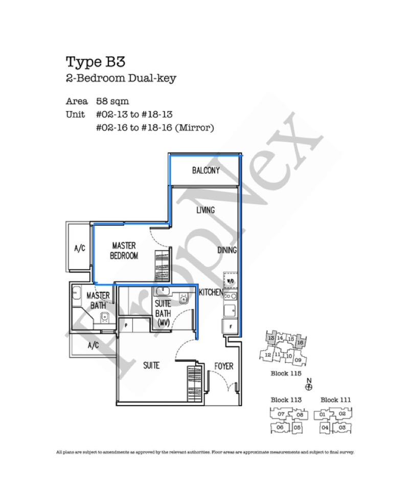 Condominium for Rent, Trilive Condominium For Rent, $2,588, 1 Bed 1 Bath 400 sqft $6.47 psf, SGD 2,588 | Freehold