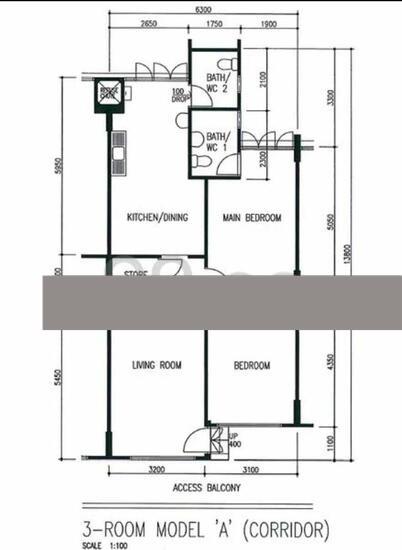 HDB Apartment for Rent, 825 Yishun Street 81 HDB Apartment Room Rental, $1,000, 1 Bed 1 Bath 200 sqft $5.00 psf, SGD 1,000 | 99-year Leasehold
