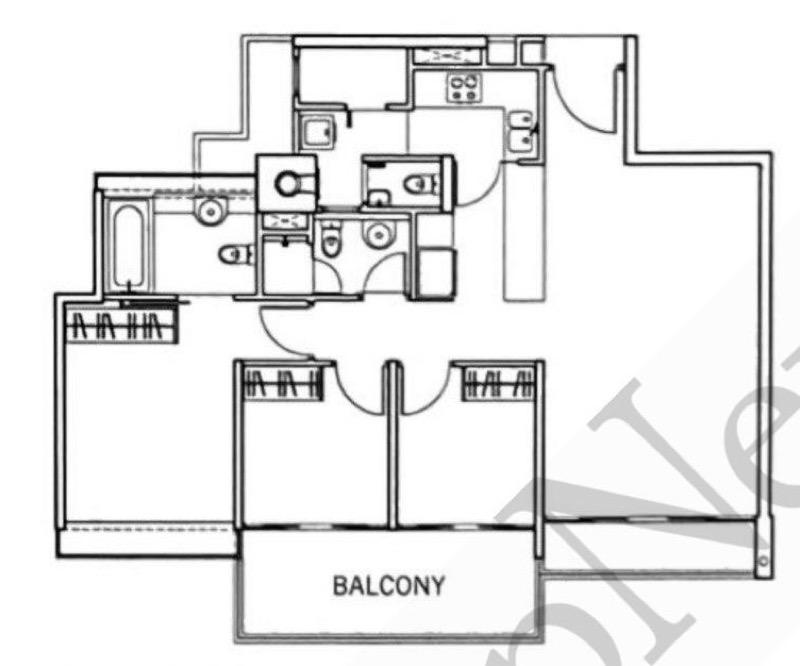 Apartment for Rent, The Centris Apartment Room Rental, $1,700, 1 Bed 1 Bath 1,152 sqft $1.48 psf, SGD 1,700 | 99-year Leasehold