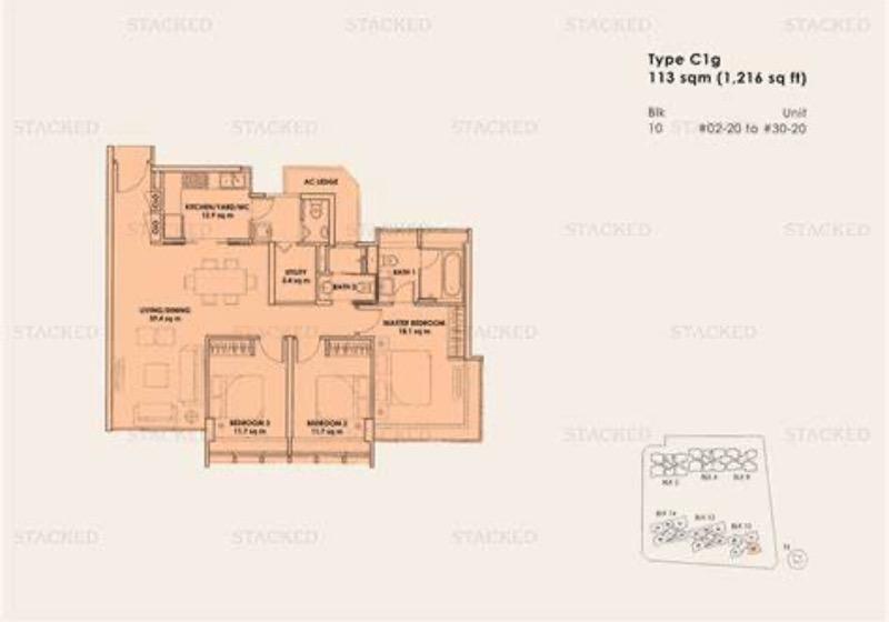 Condominium for Rent: D08, 207227