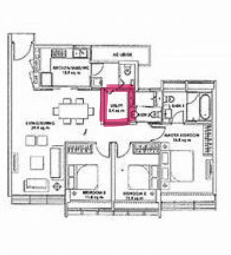 Condominium for Rent: D08, 207227