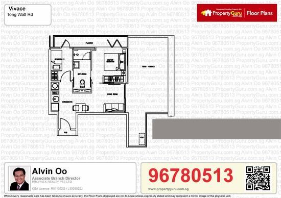 Condominium for Rent, Vivace Condominium For Rent, $4,000, 2 Bed 1 Bath 850 sqft $4.71 psf, SGD 4,000 | 999-year Leasehold