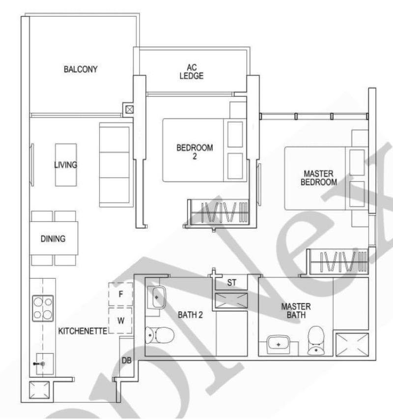 Condominium for Rent: D05, 126754