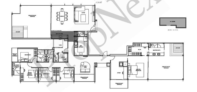 Condominium for Rent, The Tembusu Condominium For Rent, $16,500, 5 Bed 5 Bath 3,886 sqft $4.25 psf, SGD 16,500 | Freehold