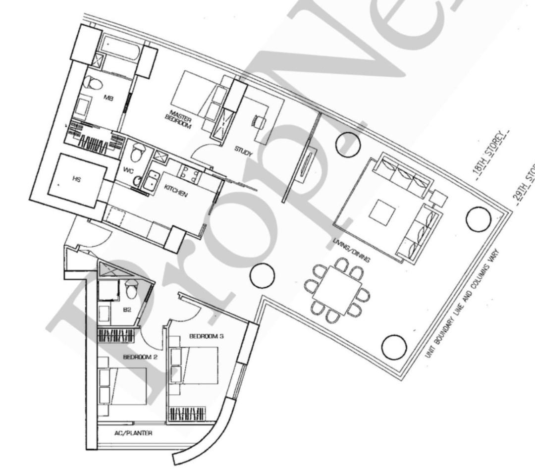 Condominium for Rent, The Sail @ Marina Bay Condominium For Rent, $13,000, 4 Bed 3 Bath 2,200 sqft $5.91 psf, SGD 13,000 | 99-year Leasehold