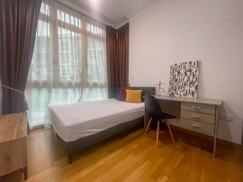 Apartment for Rent, Waterfront @ Faber Apartment Room Rental, $2,100, 1 Bed 2 Bath 200 sqft $10.50 psf, SGD 2,100 | 99-year Leasehold