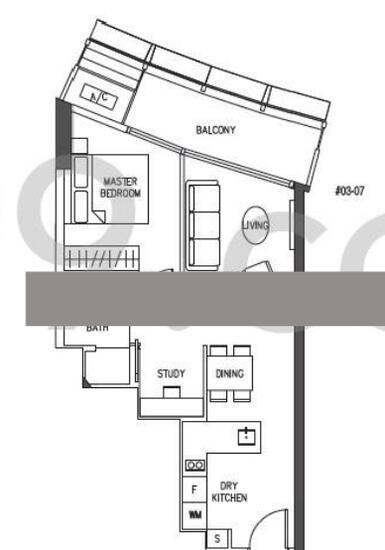 Condominium for Rent, DUO Residences Condominium For Rent, $5,000, 2 Bed 1 Bath 710 sqft $7.04 psf, SGD 5,000 | 99-year Leasehold