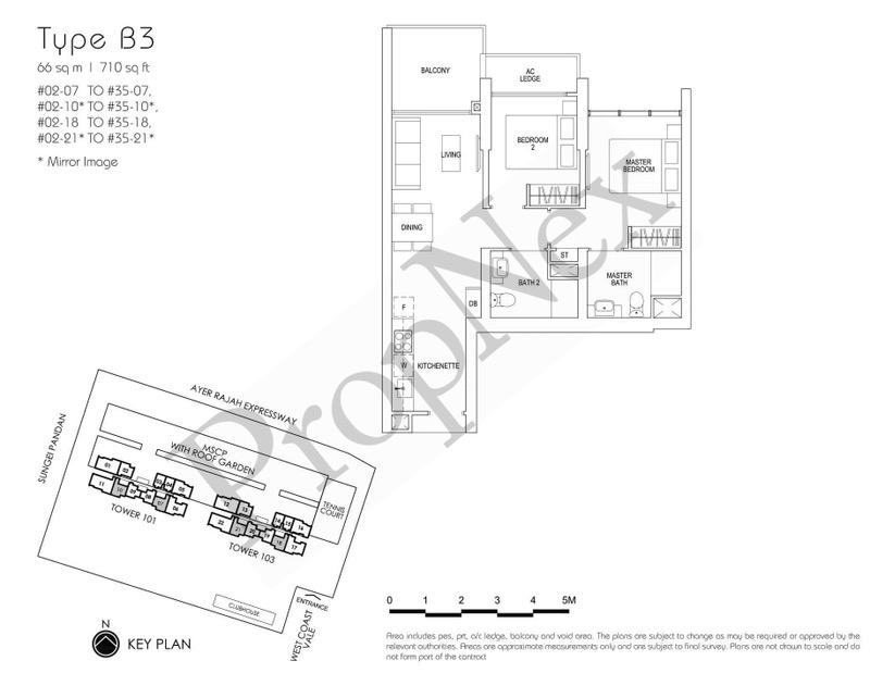 Parc Riviera Condominium For Rent, $4,300, 2 Bed 2 Bath 710 sqft $6.06 psf