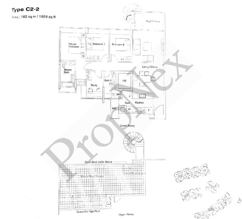 Condominium for Rent, Casa Merah Condominium For Rent, $5,400, 4 Bed 3 Bath 1,959 sqft $2.76 psf, SGD 5,400 | 99-year Leasehold