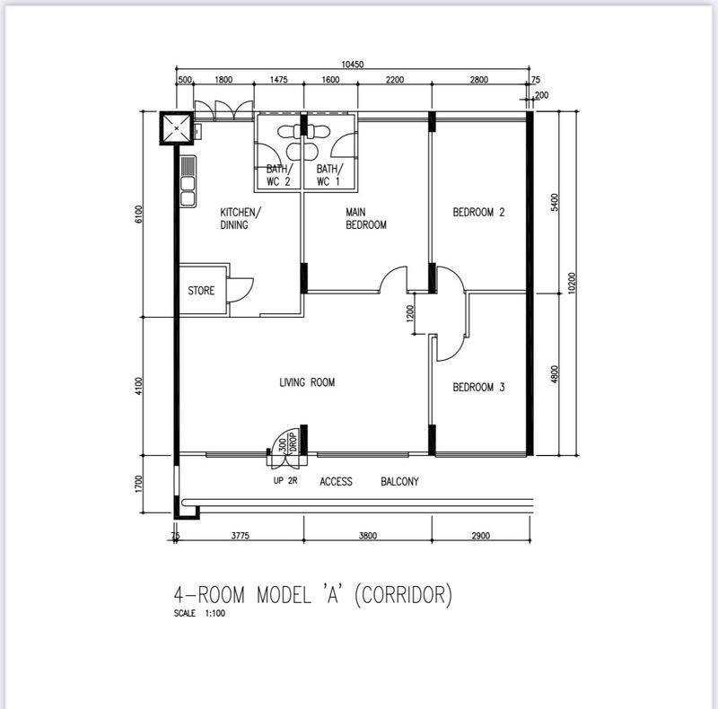 HDB Apartment for Rent, 865 Yishun Street 81 HDB Apartment Room Rental, $900, 1 Bed 161 sqft $5.59 psf, SGD 900 | 99-year Leasehold