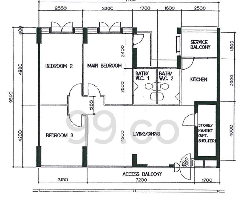 HDB Apartment for Rent: D14, 400301